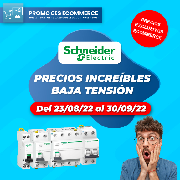 PromoGES Ecommerce Top Ventas Baja Tensión Schneider