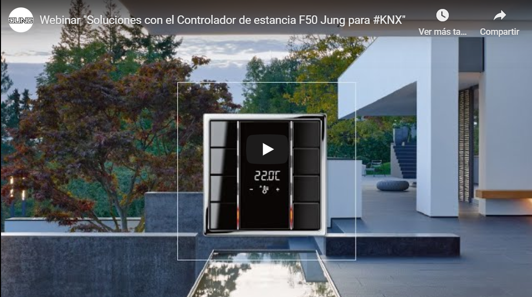 Soluciones con el Controlador de estancia F50 Jung para KNX
