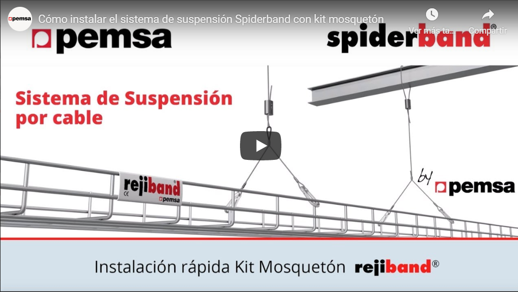 Cómo instalar el sistema de suspensión Spiderband con kit mosquetón