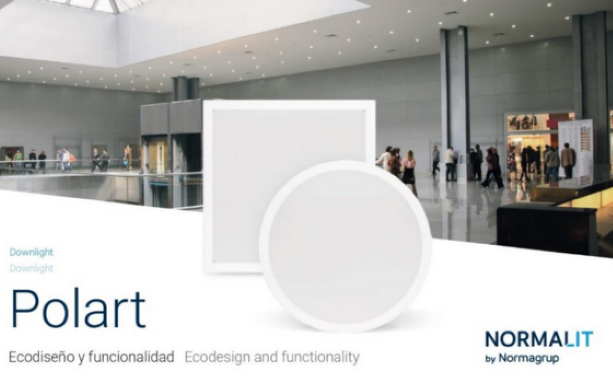 NORMAGRUP: Presenta su gama de downlights POLART, una familia centrada en el ecodiseño y la funcionabilidad