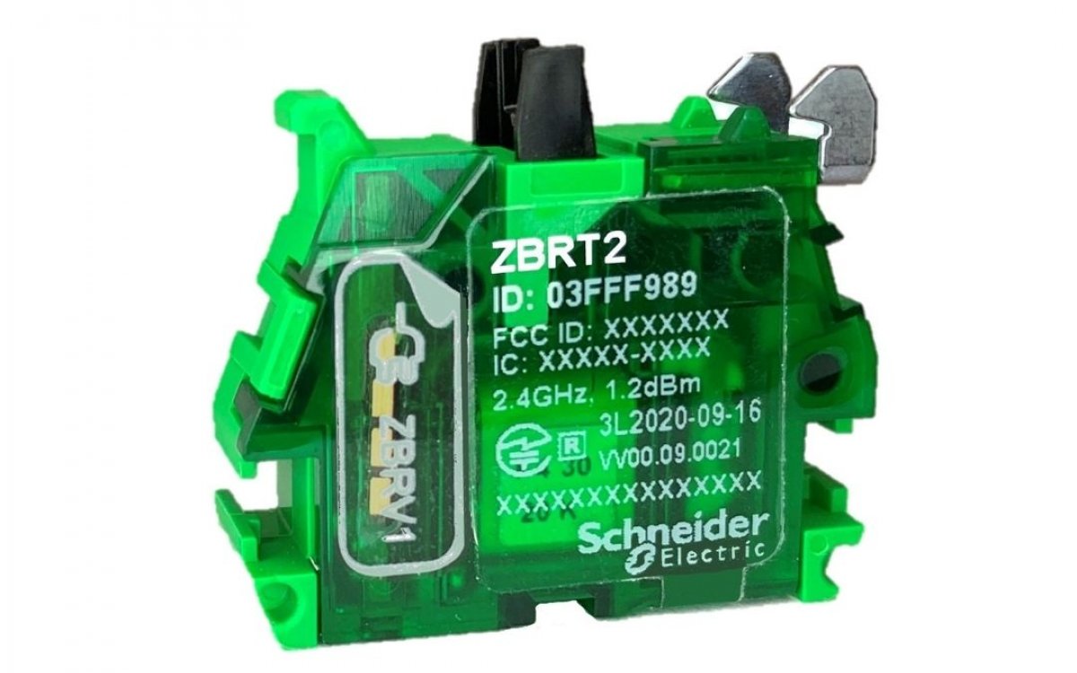Harmony ZBRT, la interfaz inalámbrica y sin batería de Schneider Electric para pulsadores