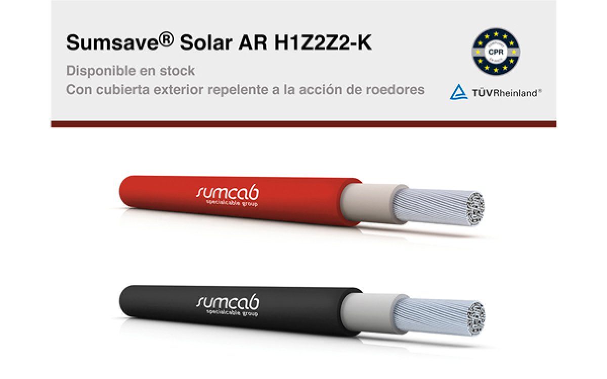 NUEVO Sumsave® Solar AR H1Z2Z2-K CON CUBIERTA ANTIROEDOR