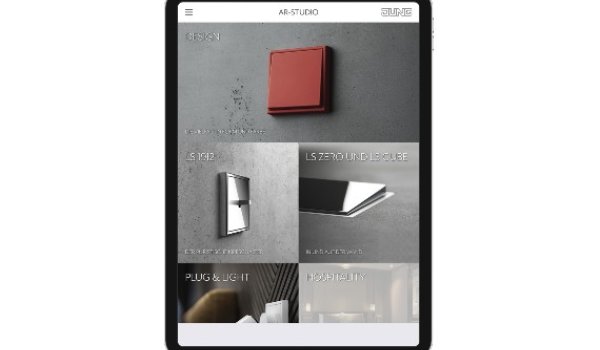 JUNG actualiza AR-Studio, su app de realidad aumentada  que incluye materiales y colores de más de 2.000 productos