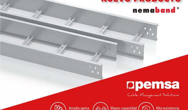 Pemsa lanza su Nueva Bandeja de Escalera Nemaband® para aplicaciones industriales y grandes vanos.