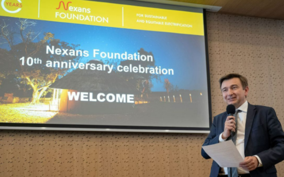 NEXANS: Fundación Nexans: 10 años proporcionando electricidad sostenible